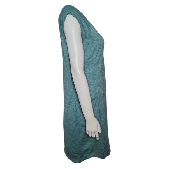 Toad & Co Shirt Dress Womens Size M Medium Blue Tech Tomboy Pullover Pockets - Picture 4 of 6